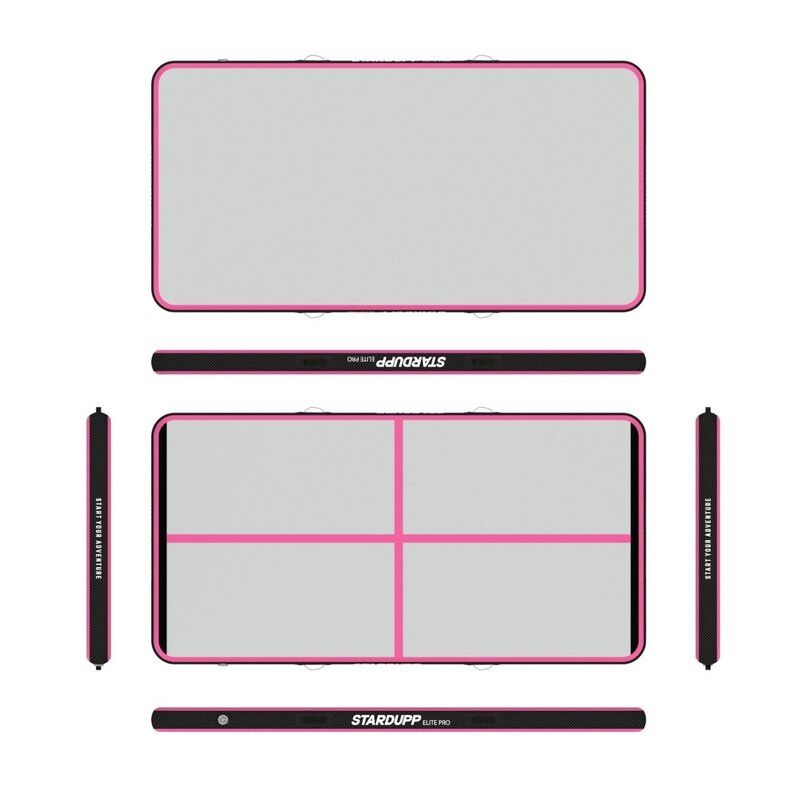Stardupp Stardupp Elite Pro AirTrack Pink 3m 150cm 15cm