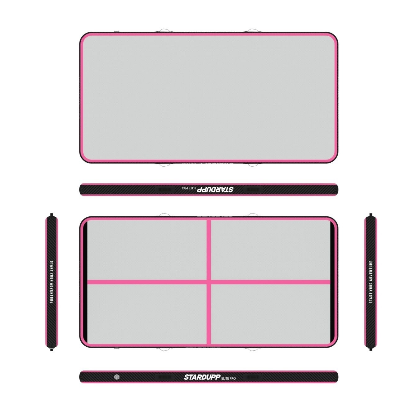 Stardupp Stardupp Elite Pro AirTrack Pink 3m 150cm 15cm