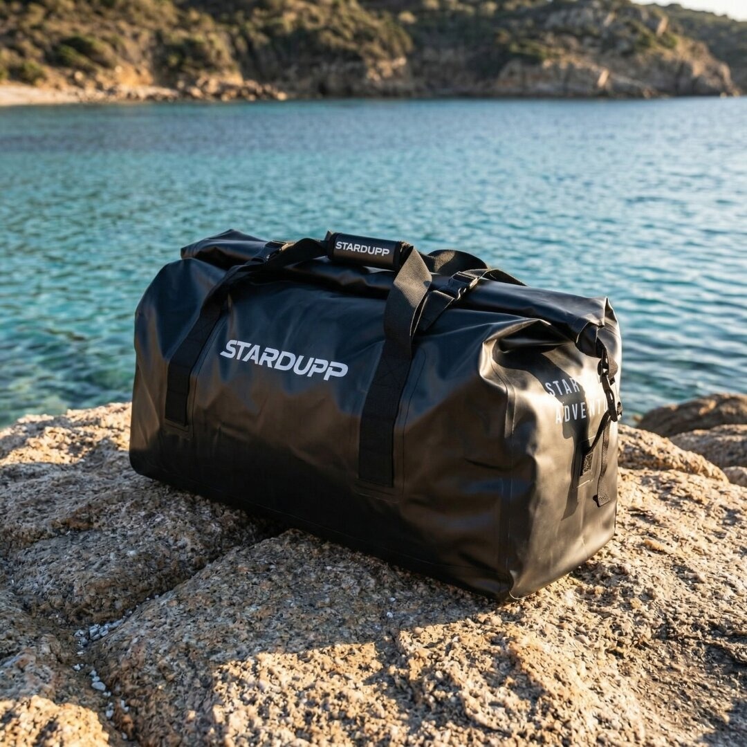 Stardupp Stardupp Waterproof Roll Duffel Bag Black