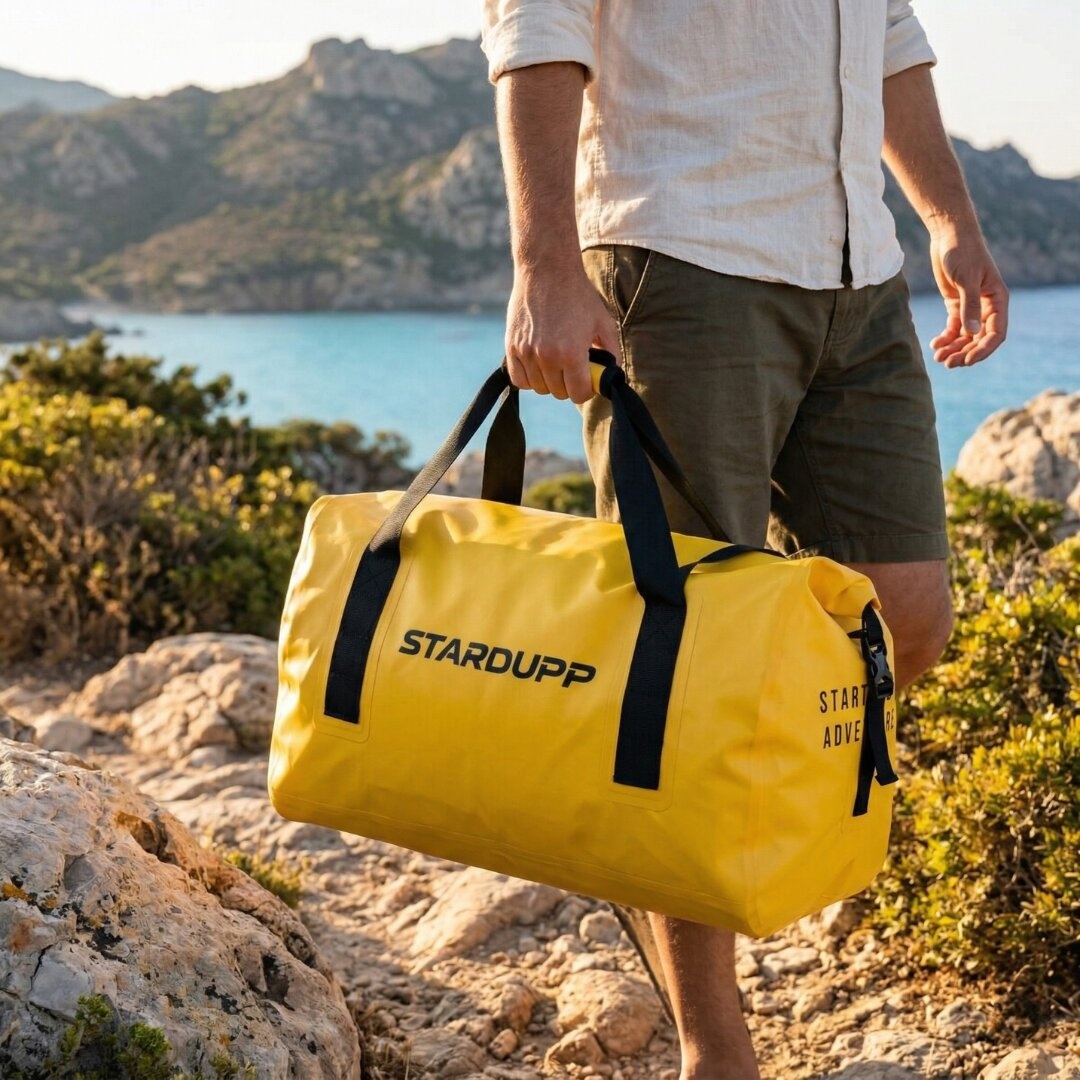 Stardupp Stardupp Waterproof Roll Duffel Bag Yellow