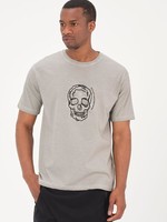 T-shirt doodskop grijs