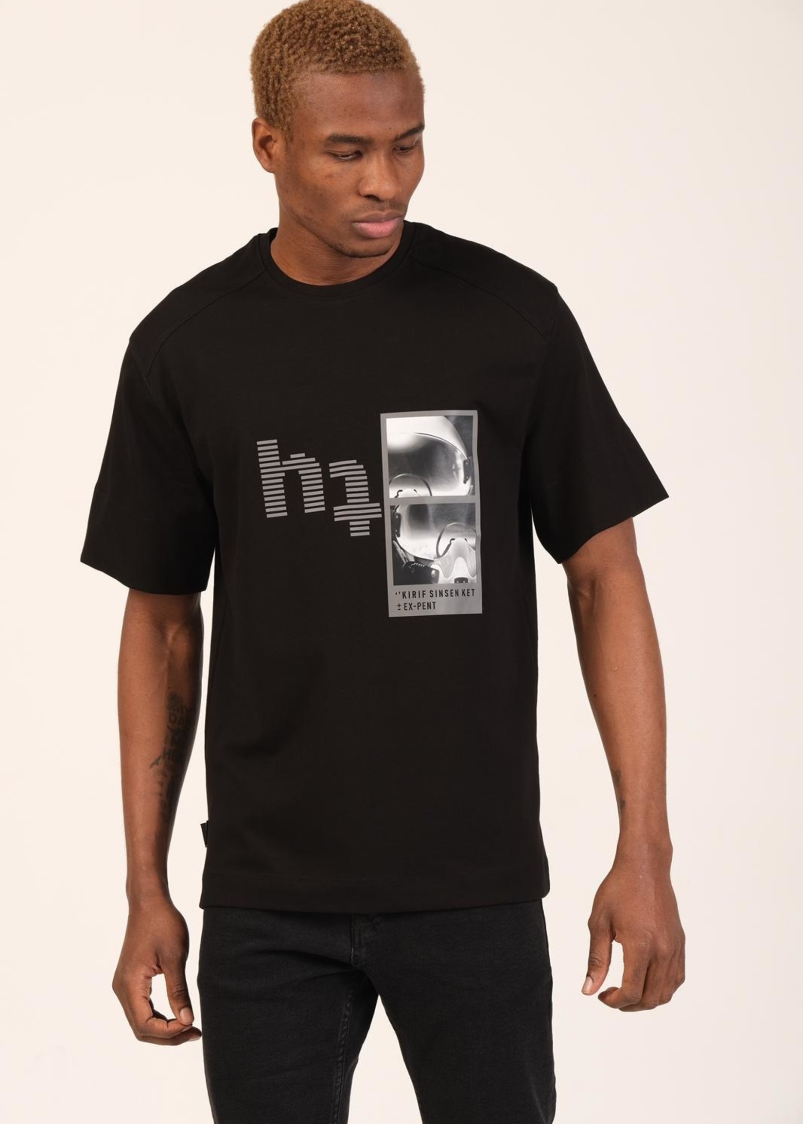 T-shirt ht ruimteman zwart