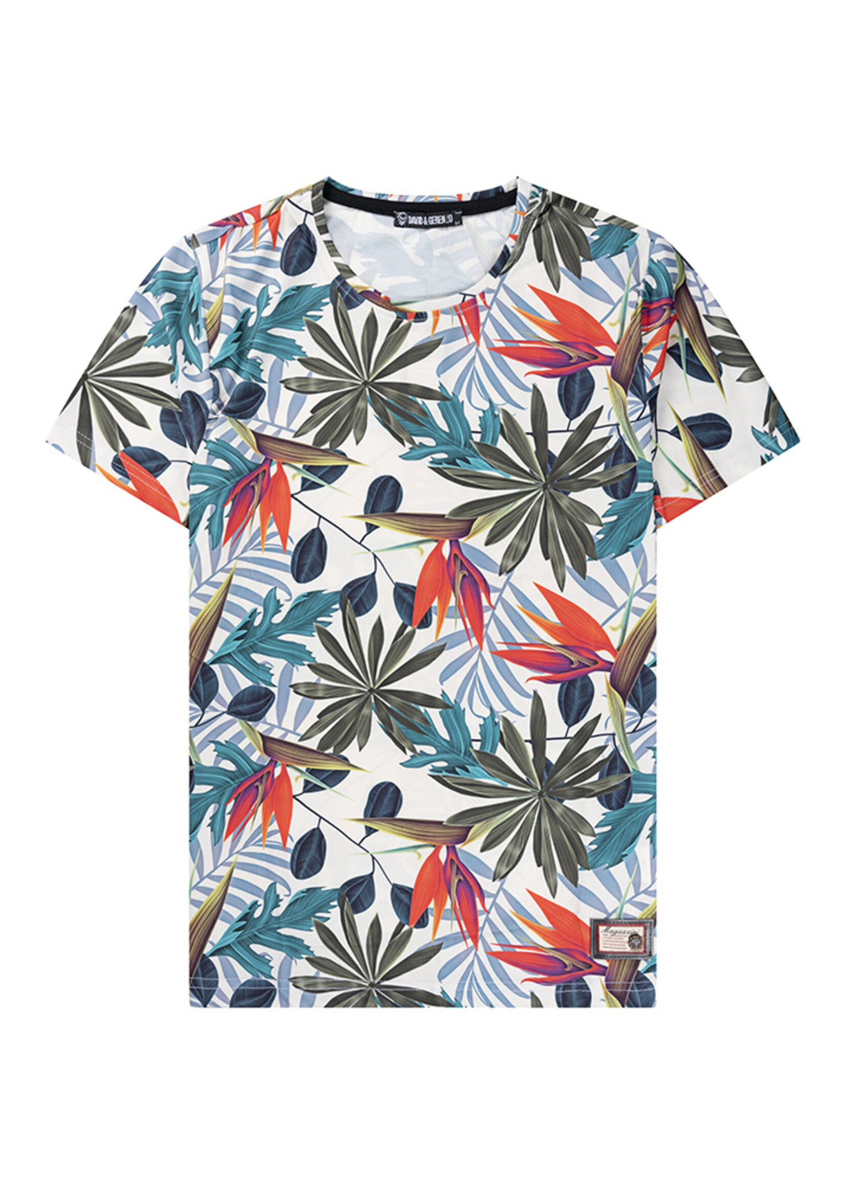 Legend Style T-shirt met opvallende bloemenprint