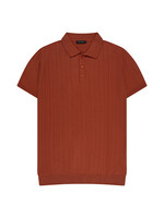 Legend Style Oranje Polo T-shirt met verticale strepen