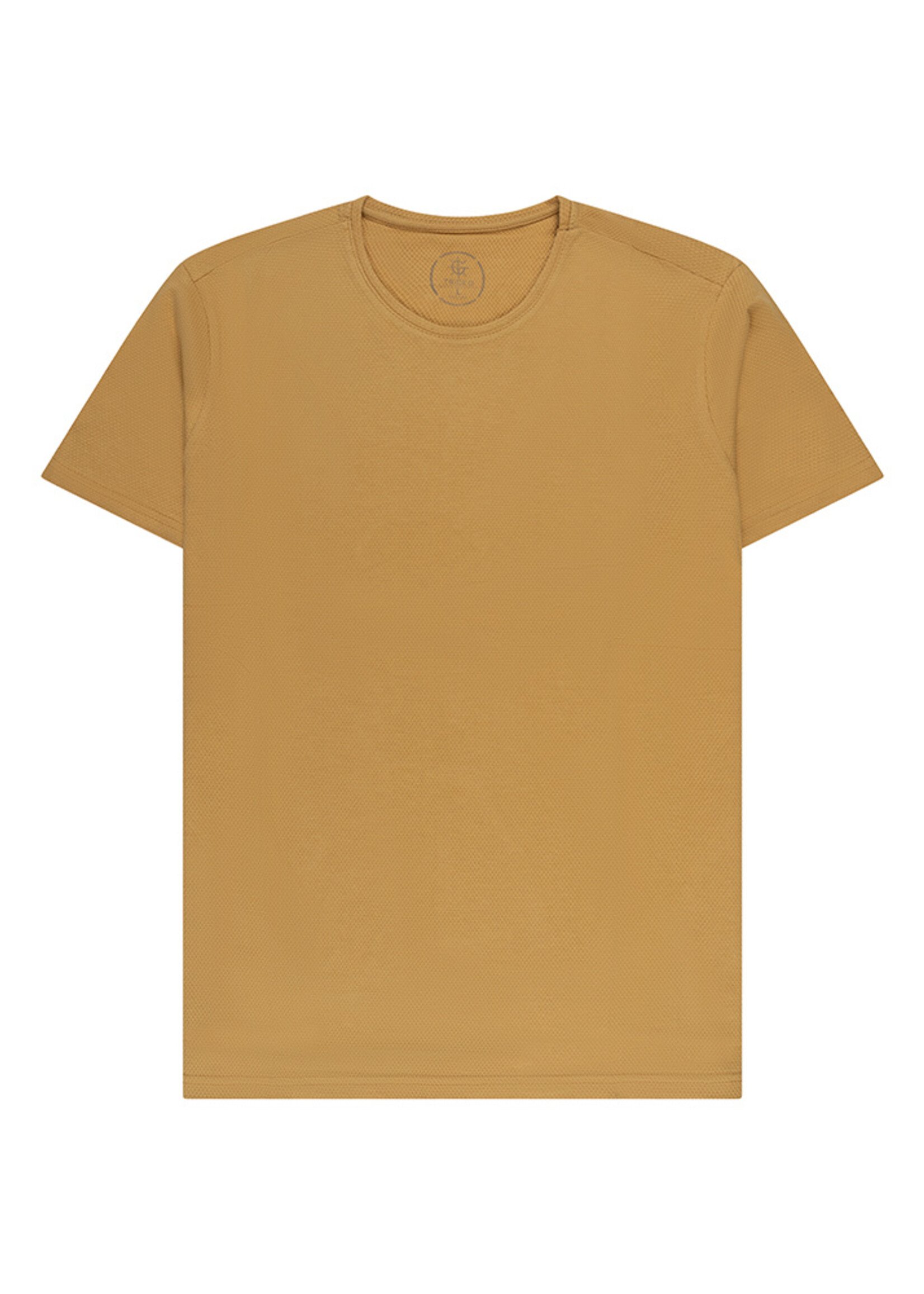 Legend Style Basic T-shirt donker geel - Slim Fit