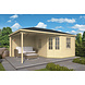 Blokhut - Tuinhuis 28mm Christoffer met overkapping Blokhut - Tuinhuis 28mm Christoffer met overkapping