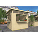 Kiosk 19mm onbehandeld vuren Claus 274x240cm incl. vloer Kiosk 19mm onbehandeld vuren Claus 274x240cm incl. vloer