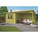 Blokhut - Tuinhuis 28mm Freddy met overkapping Blokhut - Tuinhuis 28mm Freddy met overkapping