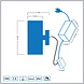 Wandlamp Lamego zilver 2 x 1.5 watt up and down Wandlamp Lamego zilver 2 x 1.5 watt up and down