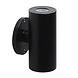 Wandlamp Amadora Zwart LED warm wit Rond 2 x 1.5 w up and down Wandlamp Amadora Zwart LED warm wit Rond 2 x 1.5 w up and down