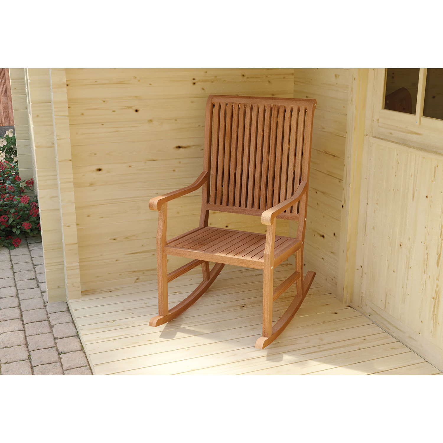 kust Zaailing Uitrusting Hardhouten meubelen Teak schommelstoel Afmeting: L117xB89xH93cm - Robben  Buitenleven