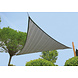 Zonnezeil 3-hoek 4.2x4.2m zilvergrijs zilvergrijs 320 gr/m2 open geweven doek Zonnezeil 3-hoek 4.2x4.2m zilvergrijs zilvergrijs 320 gr/m2 open geweven doek