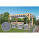 Schuifzeil 300x500cm zilver/grijs zilvergrijs 320 gr/m2 open geweven doek Schuifzeil 300x500cm zilver/grijs zilvergrijs 320 gr/m2 open geweven doek