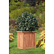 Bloembak teak Kalimantan groot L51xB51xH56cm Bloembak teak Kalimantan groot L51xB51xH56cm