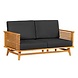 Teak loungeset Riverside 2 zits bank incl kussens Teak loungeset Riverside 2 zits bank incl kussens