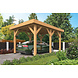 DHZ Carport Plat dak Sloten 350x500cm basis incl. schroefpakk DHZ Carport Plat dak Sloten 350x500cm basis incl. schroefpakk