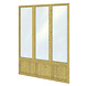 Glaswand geimpregneerd triple Wandmodule B145xH200cm Glaswand geimpregneerd triple Wandmodule B145xH200cm