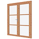 Dubbele deur Douglas De Luxe Draaideur 189.4x234.5cm onbehandeld Dubbele deur Douglas De Luxe Draaideur 189.4x234.5cm onbehandeld
