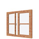 Dubbel raam Douglas De Luxe onb. Draairaam De Luxe 145.1x130.7cm sponn. Maat Dubbel raam Douglas De Luxe onb. Draairaam De Luxe 145.1x130.7cm sponn. Maat