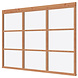 Glaswand De Luxe onbehandeld Lariks Glaswand De Luxe onbehandeld Lariks