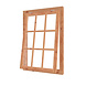 Lariks raam incl. 2 soorten roedes Lariks raam incl. 2 soorten roedes