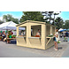 Kiosk 16mm onbehandeld vuren Moose 300x300cm incl. vloer Kiosk 16mm onbehandeld vuren Moose 300x300cm incl. vloer