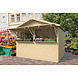 Kiosk 16mm onbehandeld vuren Nl 300x240cm incl. vloer Kiosk 16mm onbehandeld vuren Nl 300x240cm incl. vloer