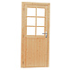 Woodvision Vuren enkele 6-ruits deur inclusief kozijn, linksdraaiend, 90 x 201 cm, onbehandeld. Woodvision Vuren enkele 6-ruits deur inclusief kozijn, linksdraaiend, 90 x 201 cm, onbehandeld.