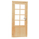Woodvision Vuren enkele 8-ruits deur inclusief kozijn, linksdraaiend, 90 x 201 cm, onbehandeld. Woodvision Vuren enkele 8-ruits deur inclusief kozijn, linksdraaiend, 90 x 201 cm, onbehandeld.