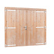 Woodvision Douglas dubbele deur inclusief kozijn extra breed en hoog, 255 x 209 cm, kleurloos geïmpregneerd. Woodvision Douglas dubbele deur inclusief kozijn extra breed en hoog, 255 x 209 cm, kleurloos geïmpregneerd.