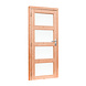 Woodvision Douglas enkele 4-ruits deur inclusief kozijn, linksdraaiend, 90 x 201 cm, kleurloos geïmpregneerd. Woodvision Douglas enkele 4-ruits deur inclusief kozijn, linksdraaiend, 90 x 201 cm, kleurloos geïmpregneerd.