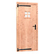 Woodvision Douglas enkele 1-ruits deur inclusief kozijn, linksdraaiend, 90 x 201 cm, kleurloos geïmpregneerd. Woodvision Douglas enkele 1-ruits deur inclusief kozijn, linksdraaiend, 90 x 201 cm, kleurloos geïmpregneerd.