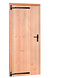 Woodvision Douglas enkele dichte deur met zwart beslag inclusief kozijn, rechtsdraaiend, 90 x 201 cm, onbehandeld. Woodvision Douglas enkele dichte deur met zwart beslag inclusief kozijn, rechtsdraaiend, 90 x 201 cm, onbehandeld.