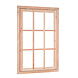 Woodvision Douglas 9-ruits uitzetraam, 91 x 136 cm, kleurloos geïmpregneerd. Woodvision Douglas 9-ruits uitzetraam, 91 x 136 cm, kleurloos geïmpregneerd.