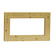 Woodvision Vuren vast raam met helder glas, 72 x 45 cm, groen geïmpregneerd. Woodvision Vuren vast raam met helder glas, 72 x 45 cm, groen geïmpregneerd.