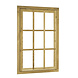 Woodvision Douglas 9-ruits uitzetraam, 91 x 136 cm, groen geïmpregneerd. Woodvision Douglas 9-ruits uitzetraam, 91 x 136 cm, groen geïmpregneerd.