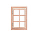 Woodvision Douglas 6-ruits uitzetraam, 91 x 74 cm, onbehandeld. Woodvision Douglas 6-ruits uitzetraam, 91 x 74 cm, onbehandeld.