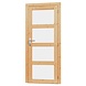 Woodvision Vuren enkele 4-ruits glasdeur inclusief kozijn, rechtsdraaiend, 90 x 201 cm, onbehandeld. Woodvision Vuren enkele 4-ruits glasdeur inclusief kozijn, rechtsdraaiend, 90 x 201 cm, onbehandeld.