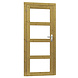 Woodvision Vuren enkele 4-ruits glasdeur inclusief kozijn, linksdraaiend, 90 x 201 cm, groen geïmpregneerd. Woodvision Vuren enkele 4-ruits glasdeur inclusief kozijn, linksdraaiend, 90 x 201 cm, groen geïmpregneerd.