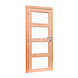 Woodvision Douglas enkele 4-ruits deur inclusief kozijn, linksdraaiend, 90 x 201 cm, kleurloos geïmpregneerd. Woodvision Douglas enkele 4-ruits deur inclusief kozijn, linksdraaiend, 90 x 201 cm, kleurloos geïmpregneerd.