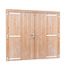 Woodvision Douglas dubbele deur inclusief kozijn extra breed en hoog, 255 x 209 cm, kleurloos geïmpregneerd. Woodvision Douglas dubbele deur inclusief kozijn extra breed en hoog, 255 x 209 cm, kleurloos geïmpregneerd.
