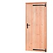 Woodvision Douglas enkele dichte deur met zwart beslag inclusief kozijn, rechtsdraaiend, 90 x 201 cm, onbehandeld. Woodvision Douglas enkele dichte deur met zwart beslag inclusief kozijn, rechtsdraaiend, 90 x 201 cm, onbehandeld.