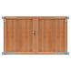 Woodvision Hardhouten dubbele toegangspoort, verticaal, 300 x 180 cm incl. beslag. Woodvision Hardhouten dubbele toegangspoort, verticaal, 300 x 180 cm incl. beslag.