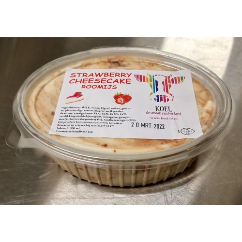 Koel IJs Roomijs Cheesecake Strawberry Koel IJs Roomijs Cheesecake Strawberry