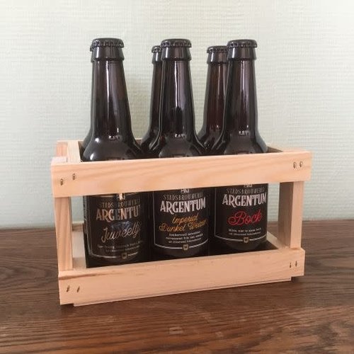Stadsbrouwerij Argentum Houten Kratje Streekbier Schoonhoven Stadsbrouwerij Argentum Houten Kratje Streekbier Schoonhoven