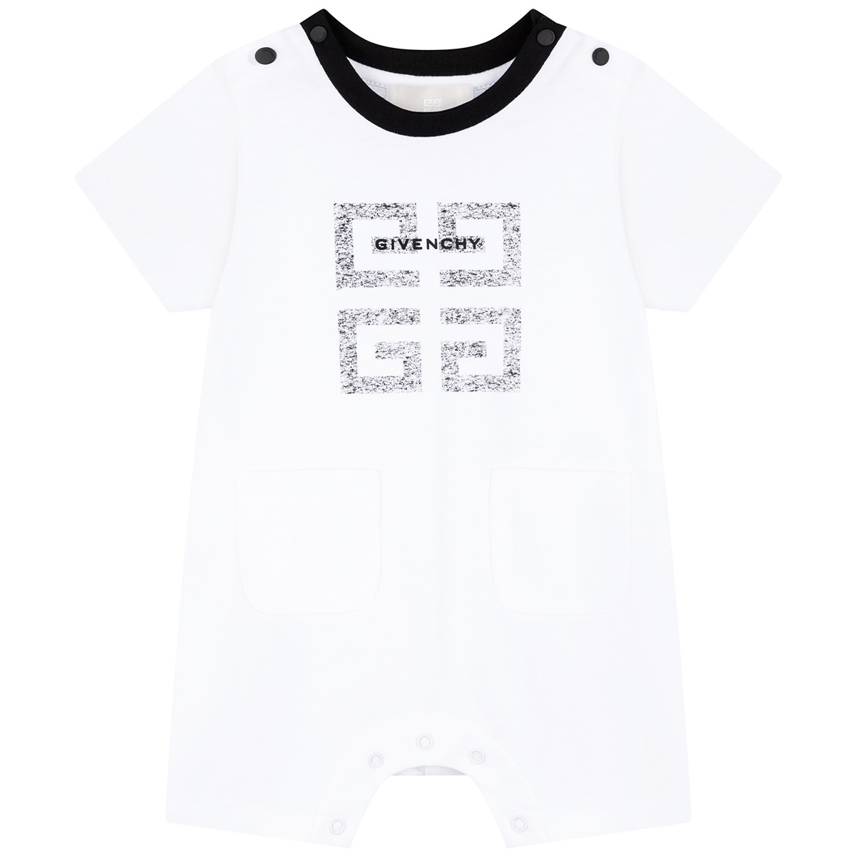 mezelf Bereiken drijvend Givenchy wit babypakje met logo - Lolly Pop Kindermode