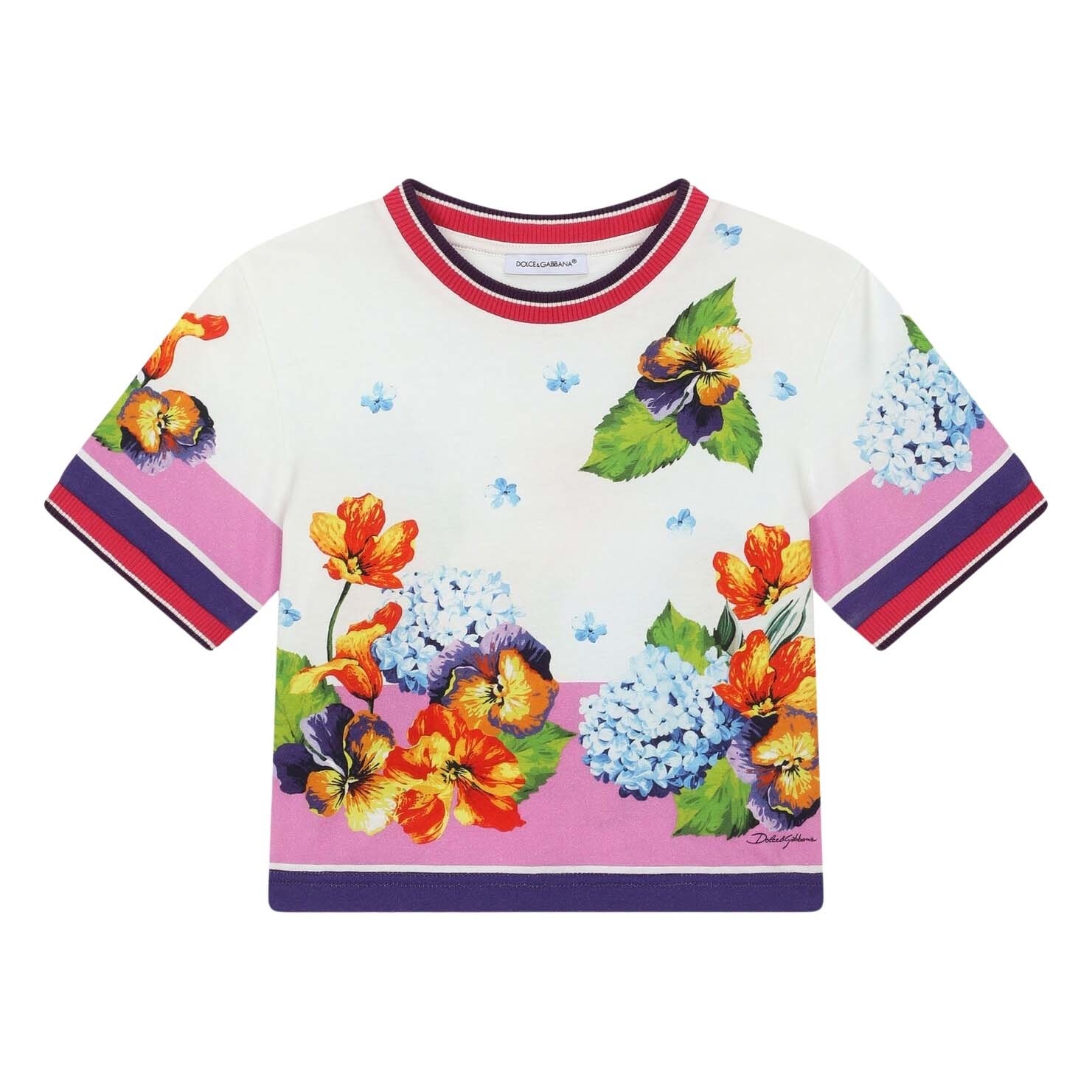 Dolce \u0026 Gabbana t-shirt met bloemen 