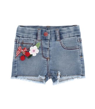 Monnalisa denim shorts with print - Lolly Pop Kindermode