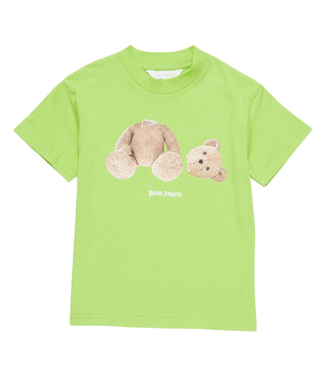 Palm Angels green t-shirt with teddy 