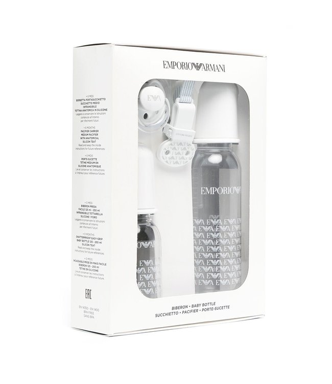 Emporio Armani Bottle set + pacifier